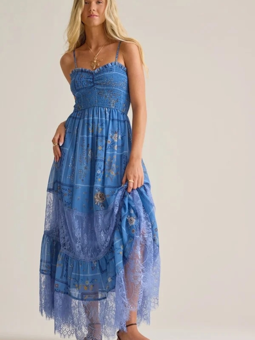 Altar'd State  Edith Floral Maxi Dress